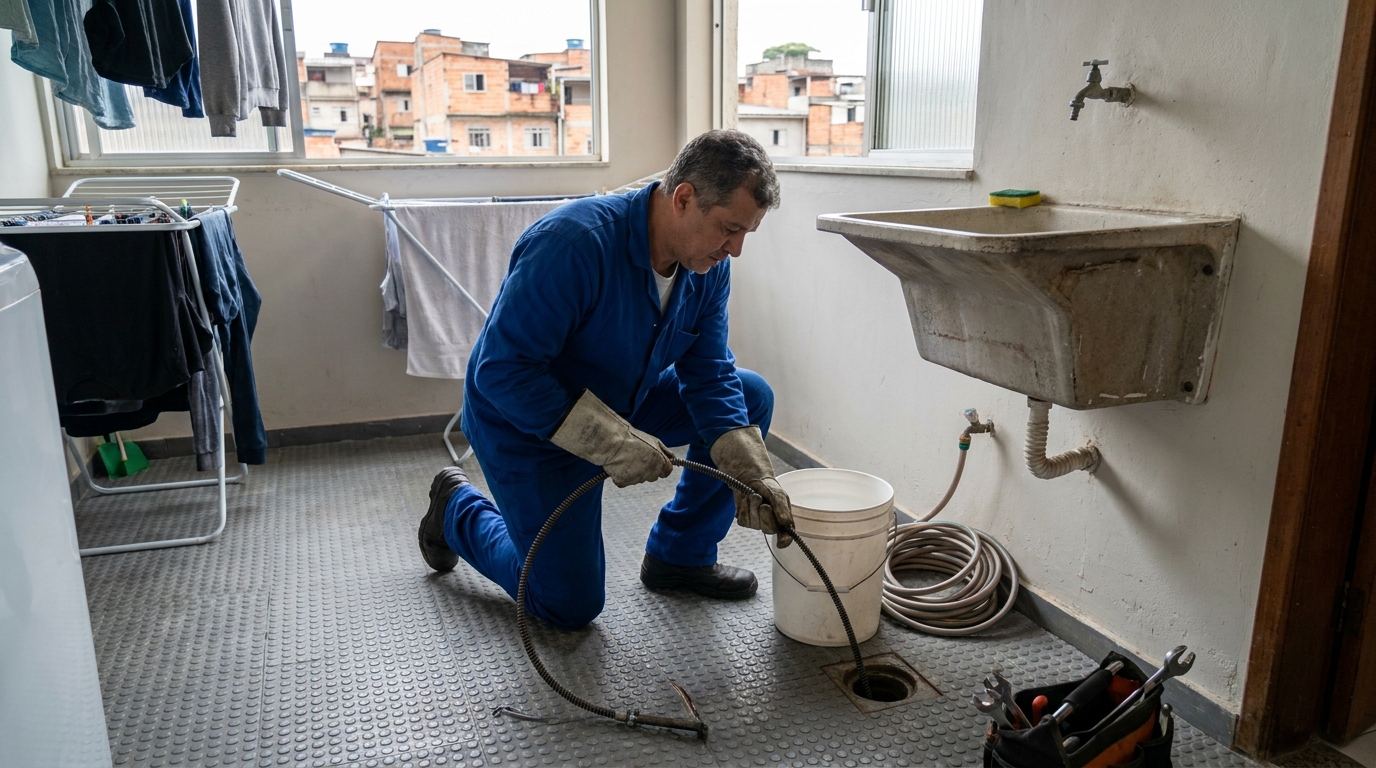 Desentupimento de Ralos Externos no Jardim do Carmo, Sorocaba‑SP