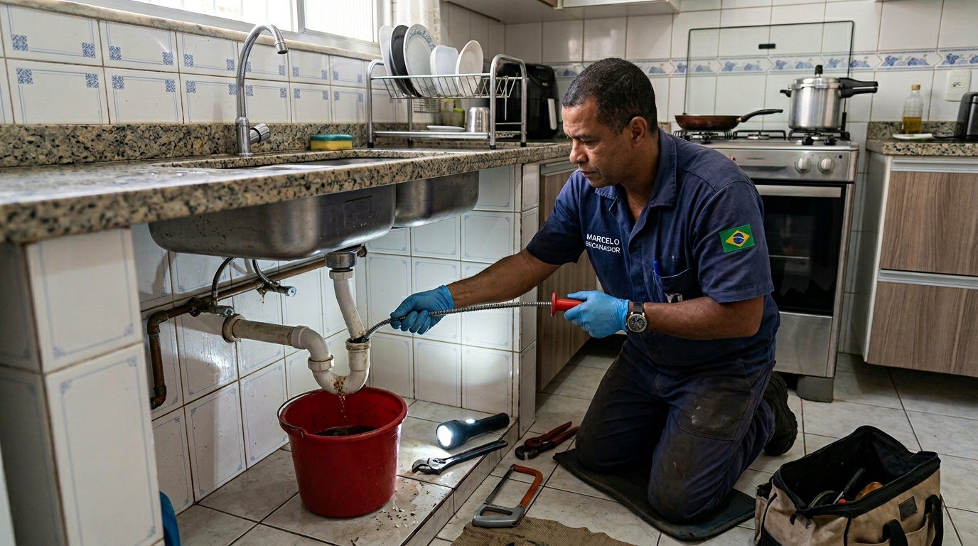Limpeza de Canos com Equipamento no Jardim São Guilherme, Sorocaba‑SP