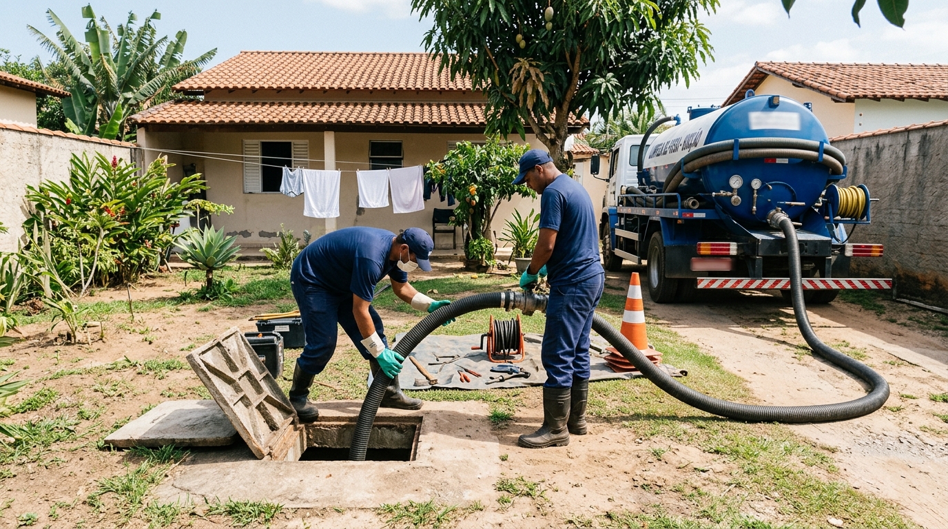 Manutenção de Fossa no Horto Florestal, Sorocaba‑SP